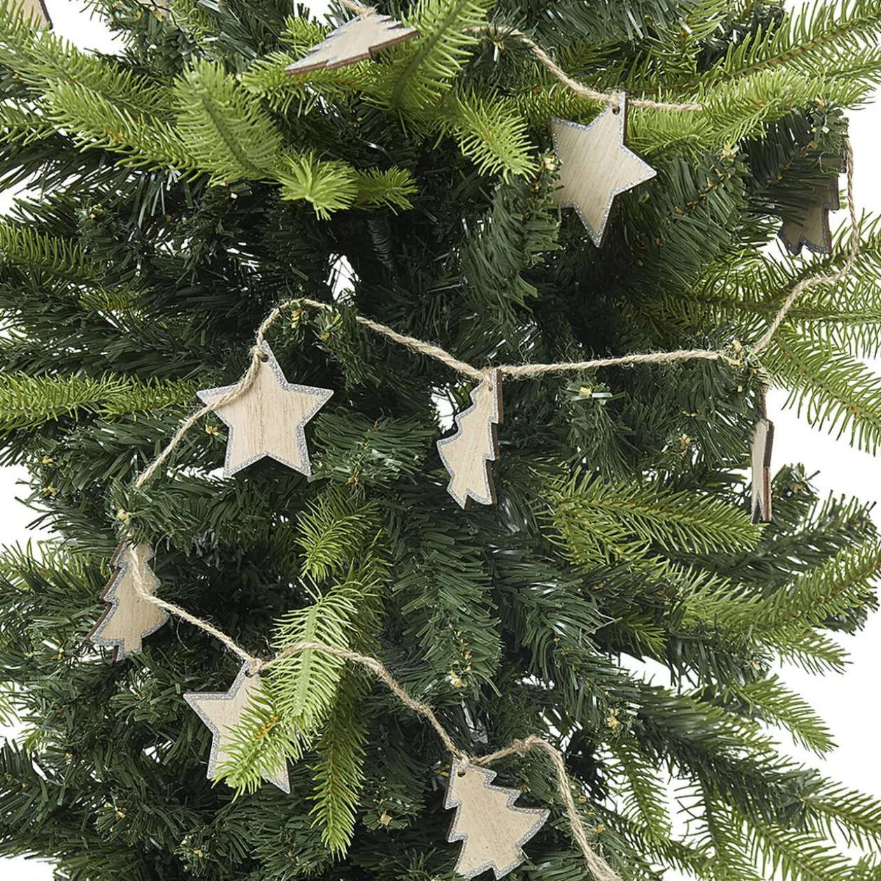 Guirlande sapin étoile bois