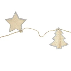 Guirlande sapin étoile bois