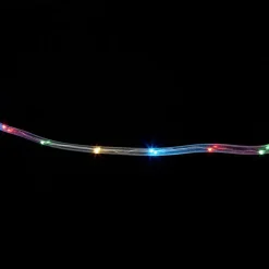Guirlande solaire tube 40 LED 4m d'éclairage multicolore