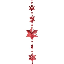 Guirlande étoile rouge scintillante 4,5m