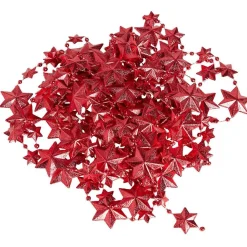 Guirlande étoile rouge scintillante 4,5m