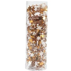 Guirlande étoiles de Noël cuivre et blanc 10 m