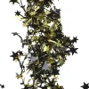 Guirlande étoiles de Noël doré et noir 10 m