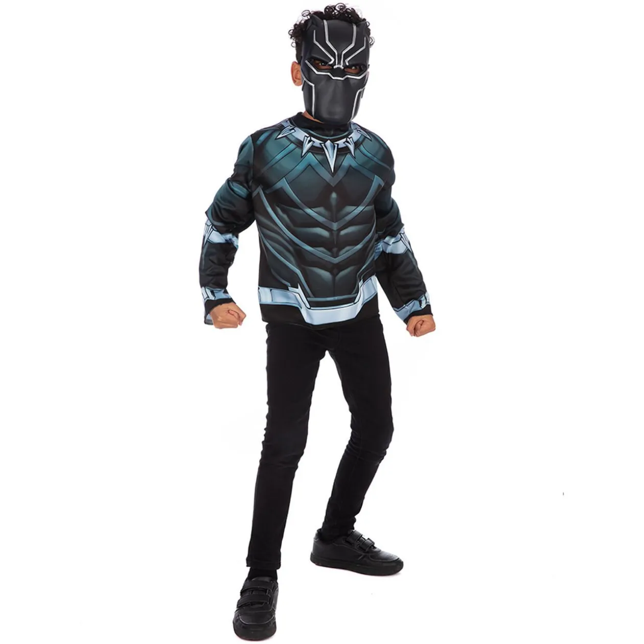 Haut avec masque Black Panther Avengers Taille unique