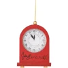 Horloge de Noël à suspendre rouge