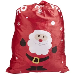 Hotte de Père Noël en velours
