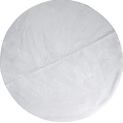 Jupe de sapin de Noël en peluche diamètre 120cm blanc