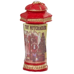 Kiosque Casse-Noisette or rouge blanc inscrip déco à poser Noël