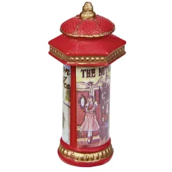 Kiosque de Noël rouge en résine