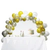 Kit arche à ballons or et argent 95 pièces