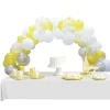 Kit arche de ballons nuit gris jaune blanc 60 pièces 4m
