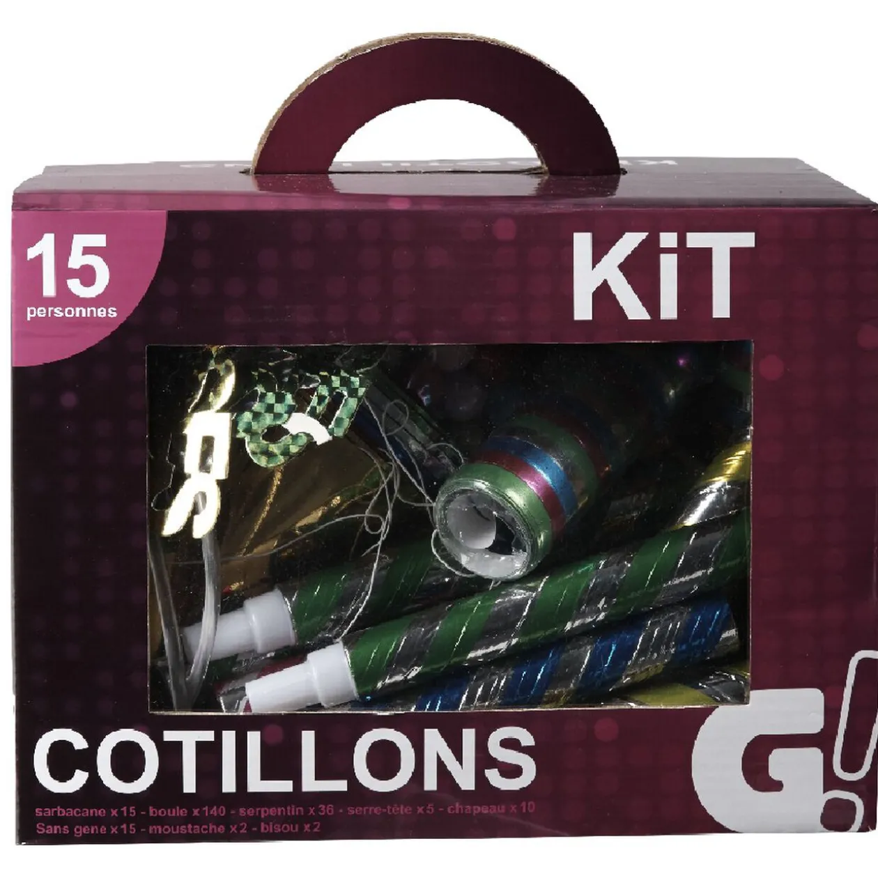 Kit cotillons pour 15 personnes