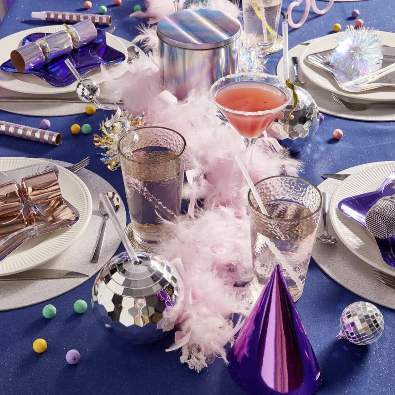 Kit cotillons pour 15 personnes multicolore