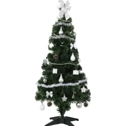 Kit décoration argentée pour sapin X 40