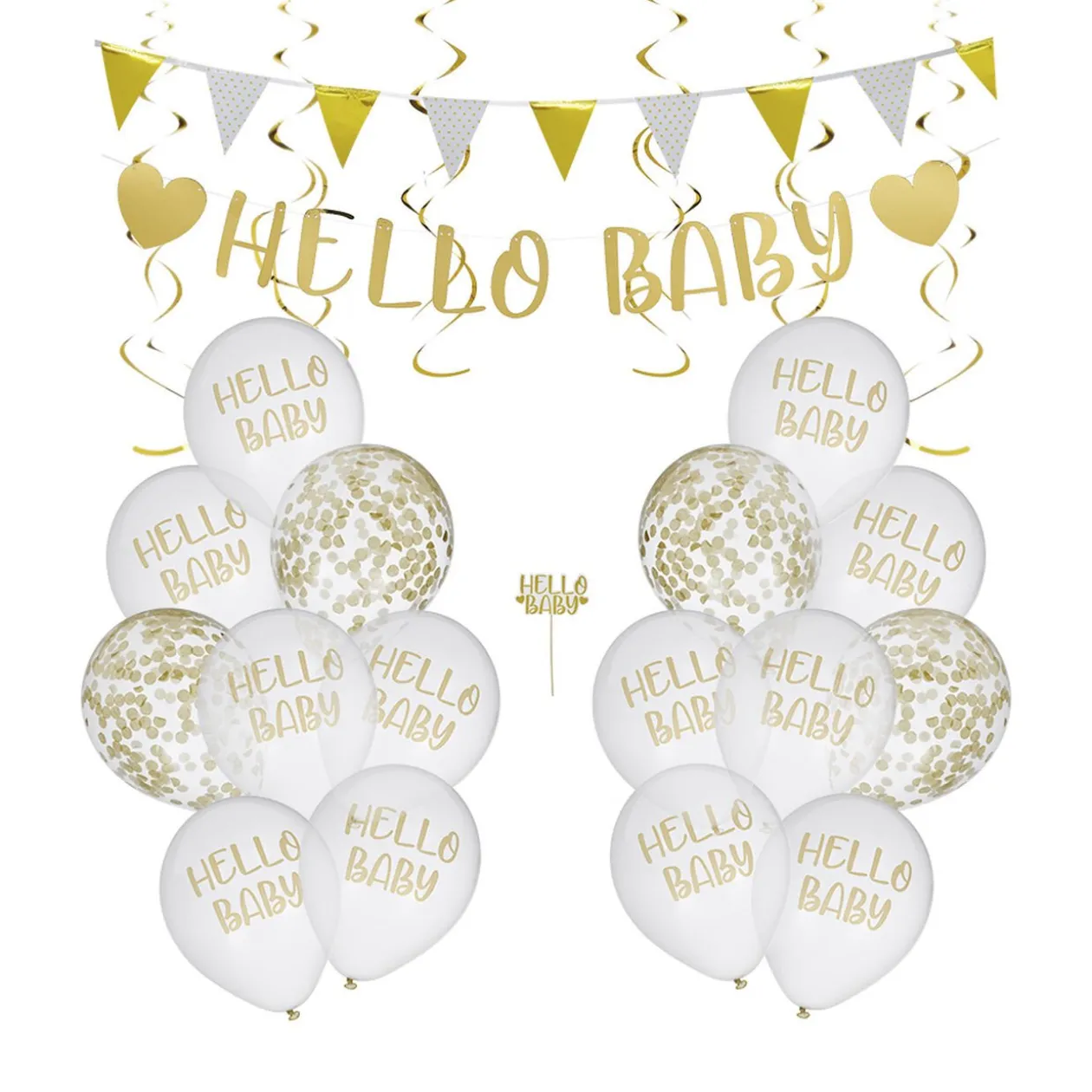 Kit décoration Baby doré