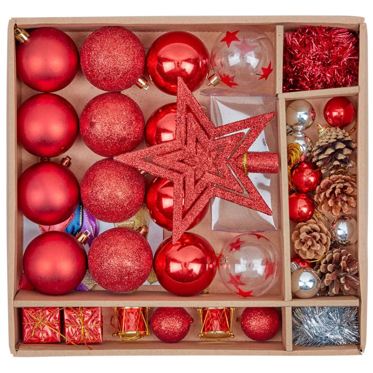 Kit décoration pour Sapin de Noël Rouge x40