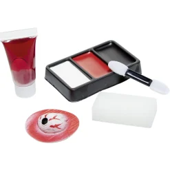 Kit de maquillage Halloween zombie blanc rouge noir