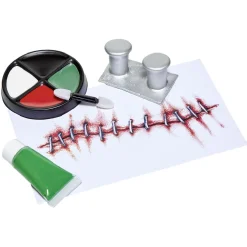Kit de maquillage Halloween monstre vert à boulons