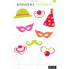 Kit festif photobooth multicolore 12 pcs