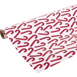 Kit papier cadeau x4 bolduc x2 noeud x7 motif tradition