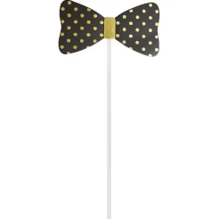 Kit photo booth noir et doré 10 pièces