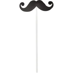 Kit photo booth noir et doré 10 pièces