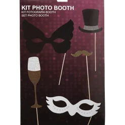 Kit photo booth nouvel an 15 pièces