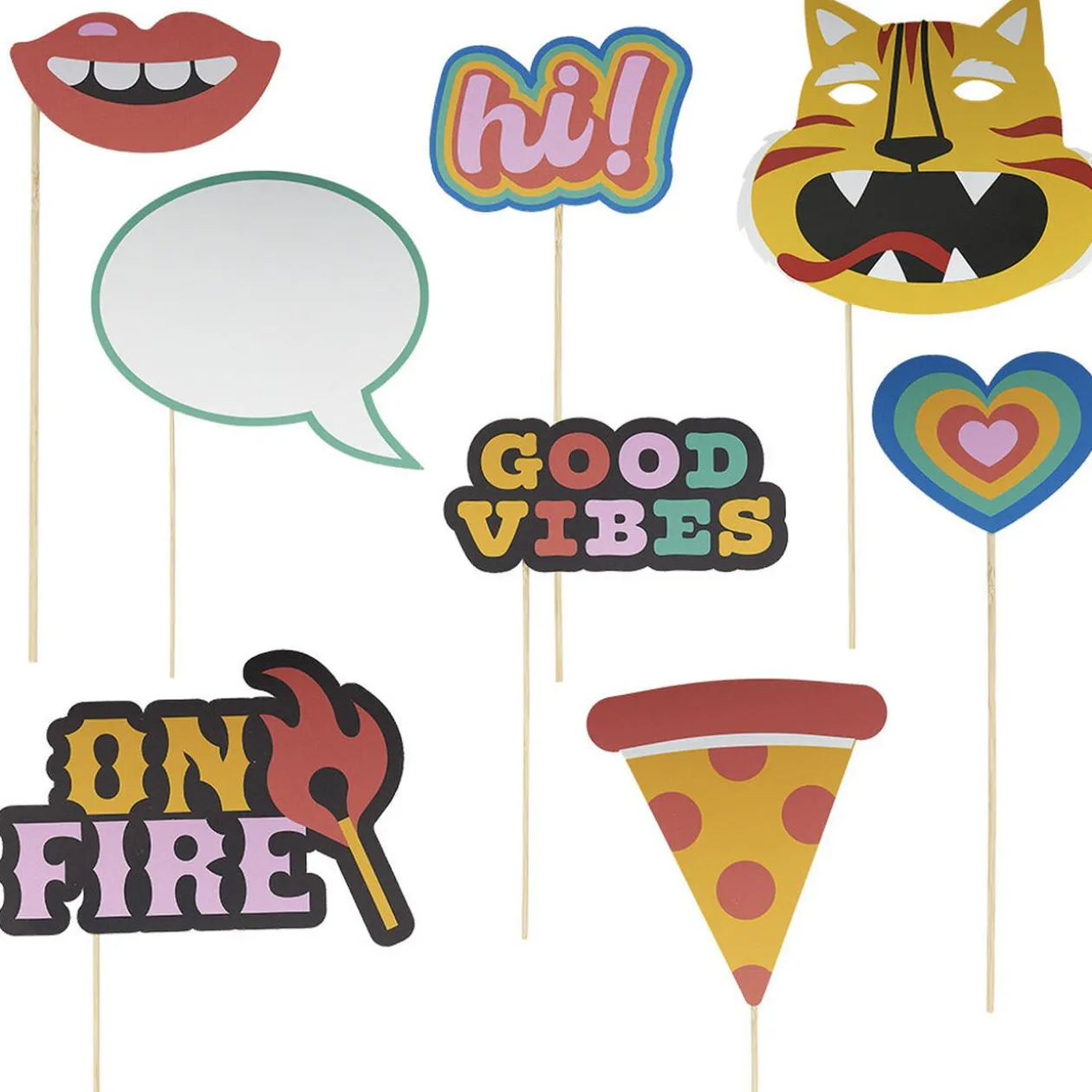 Kit photobooth 8 personnes thème candy