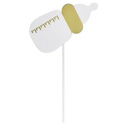 Kit photobooth baby doré x10