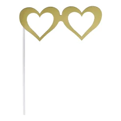 Kit photobooth baby doré x10