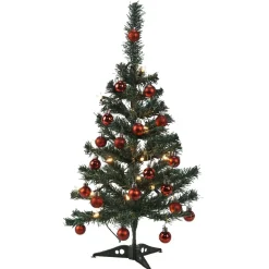 Kit sapin noël scandinave lumineux blanc chaud H. 60 cm