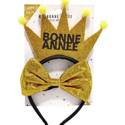 Kit serre-tête avec noeud Bonne année