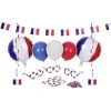 Kit supporter France ballons et photobooth 28 pièces