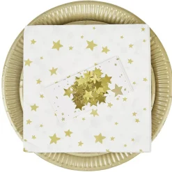 Kit vaisselle jetable 10 personnes Fin d'année