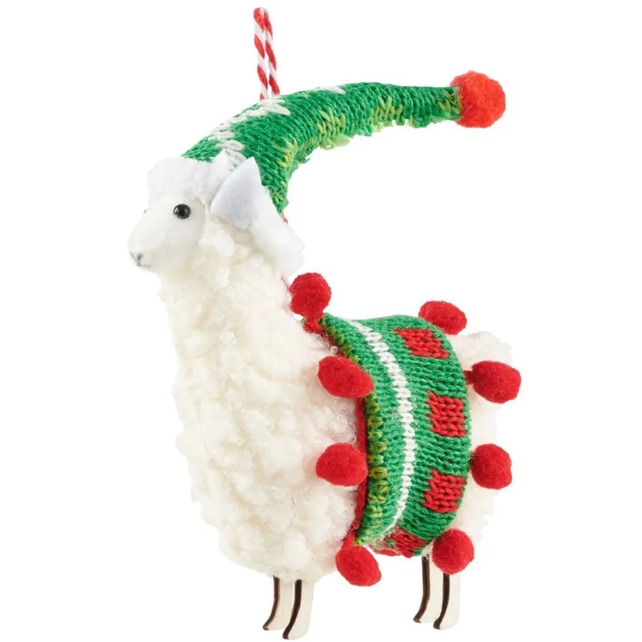 Lama de Noël à suspendre