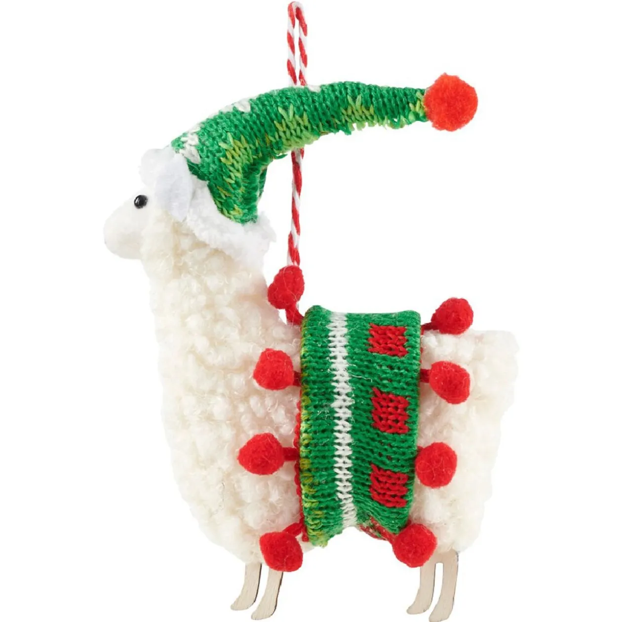 Lama de Noël à suspendre
