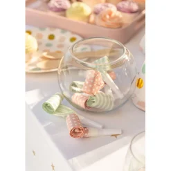 Langue de belle-mère rose et vert x 8