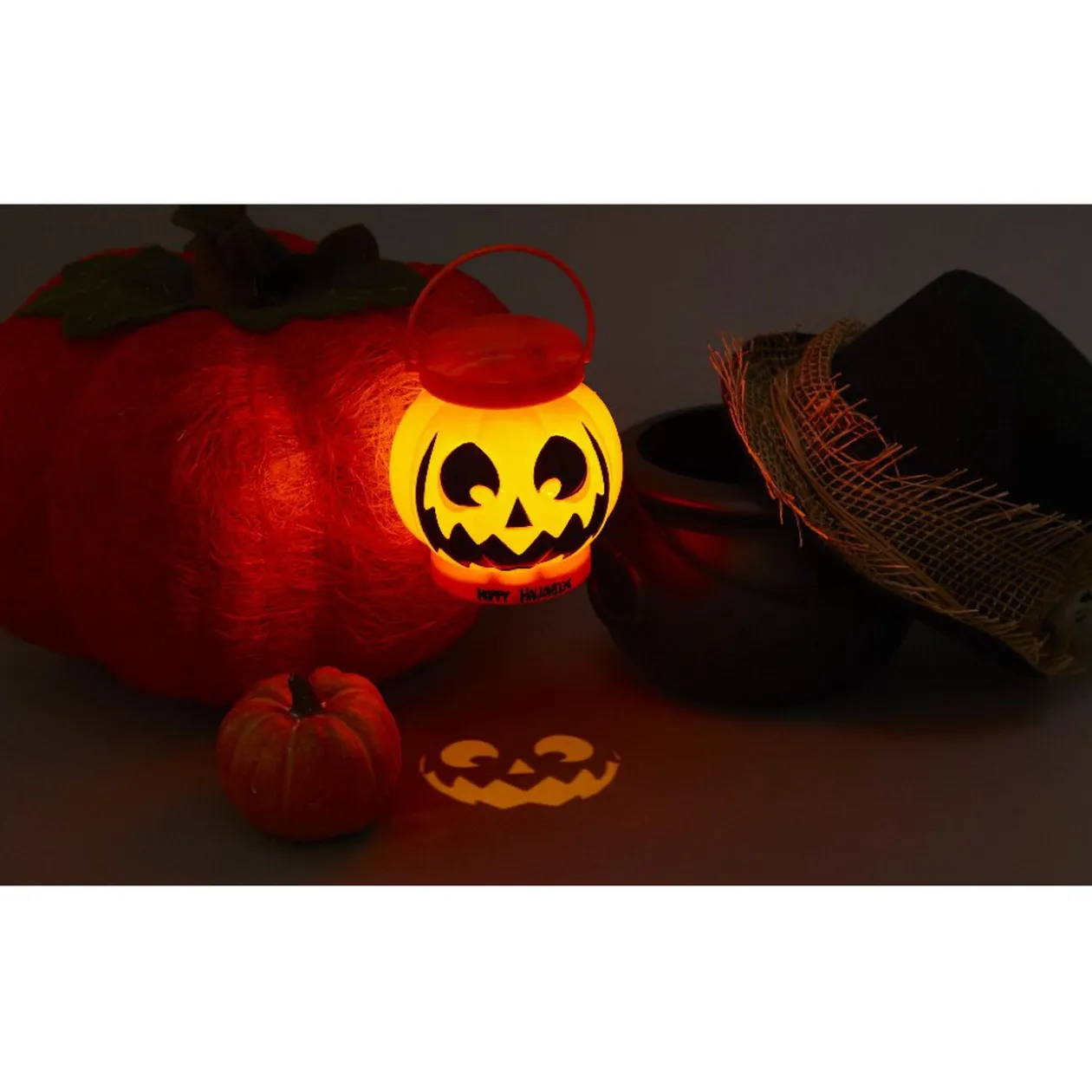 Lanterne led citrouille sonore Halloween