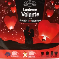 Lanterne volante coeur