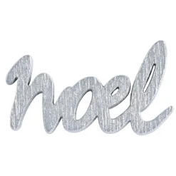 Lettre Noël à poser argent x20