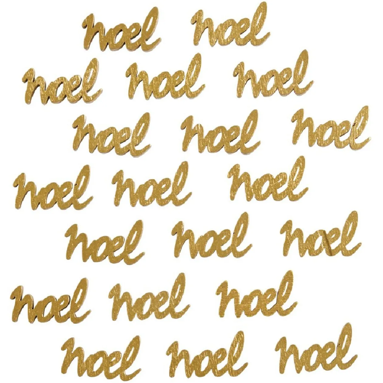 Lettre Noël à poser or x20