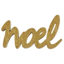 Lettre Noël à poser or x20