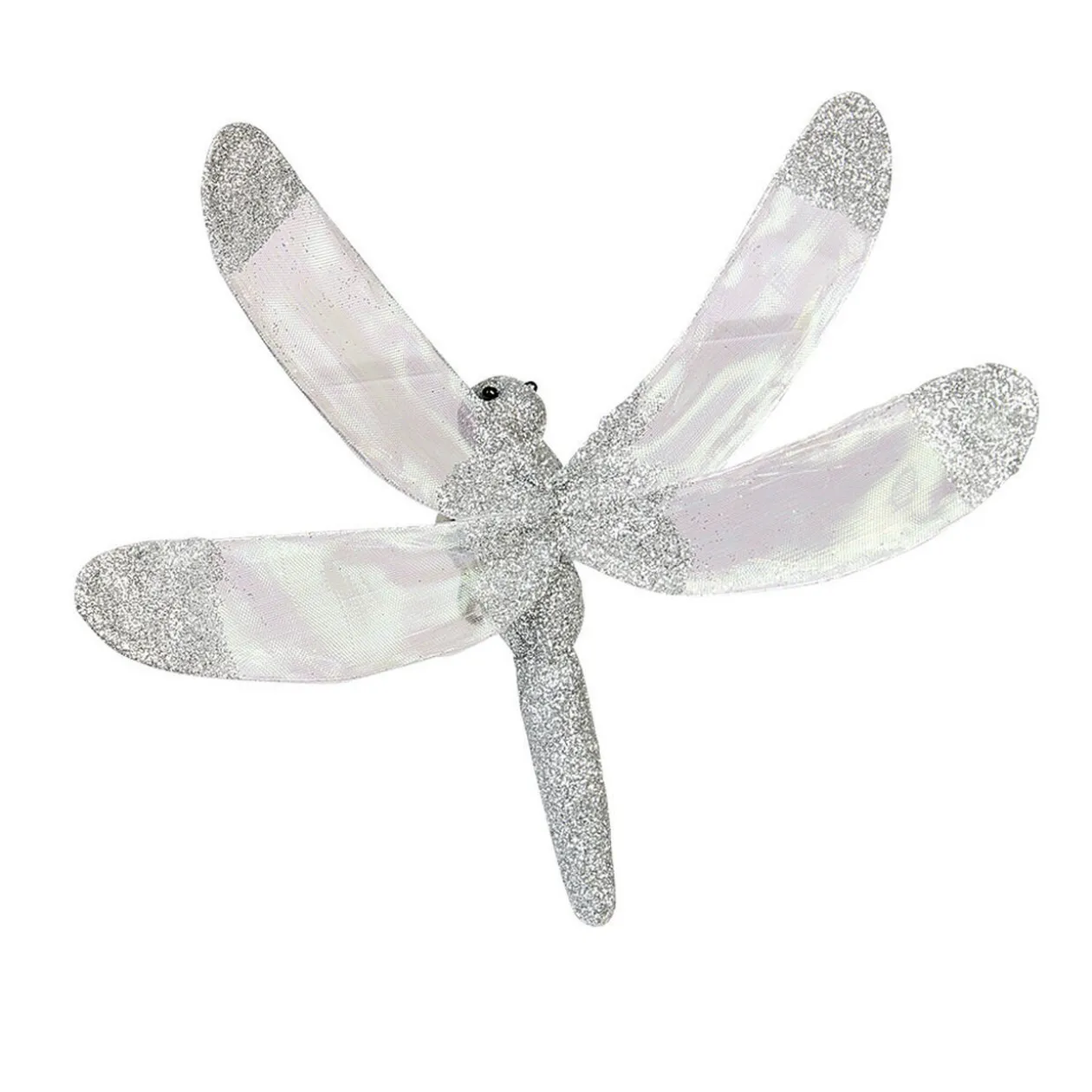 Libellule pailletée à clipser x 2 déco Noël