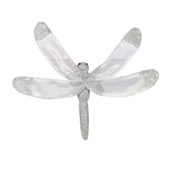 Libellule pailletée à clipser x 2 déco Noël