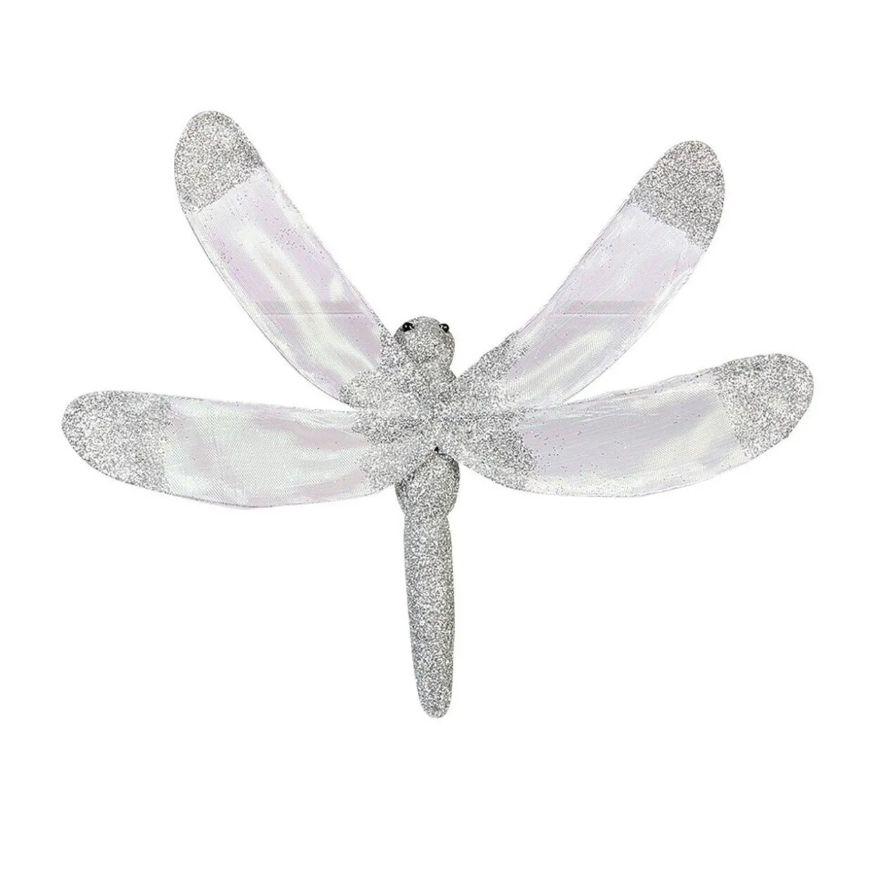 Libellule pailletée à clipser x 2 déco Noël