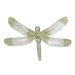 Libellule pailletée à clipser x 2 déco Noël