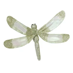 Libellule pailletée à clipser x 2 déco Noël