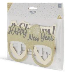 Lot 4 paires de lunettes festives Nouvel an