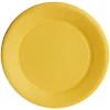 Lot de 10 assiettes en carton jaune Ø23 cm