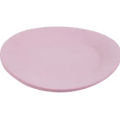 Lot de 10 assiettes en carton rose confetti Ø18 cm